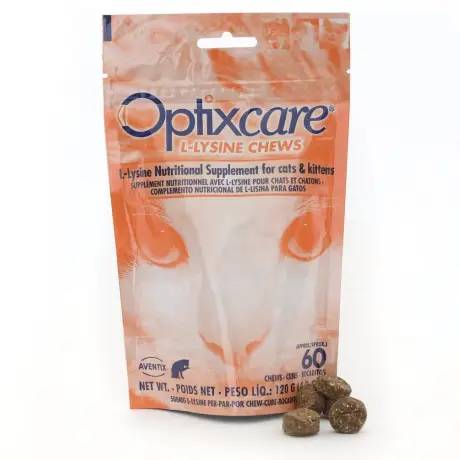 Optixcare L-Lysine Chews for Cats and Kittens 60 Soft Chews