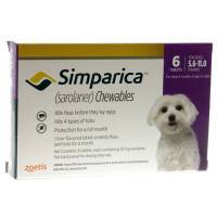 Simparica 5.6 - 11 lbs, 6 Month Supply