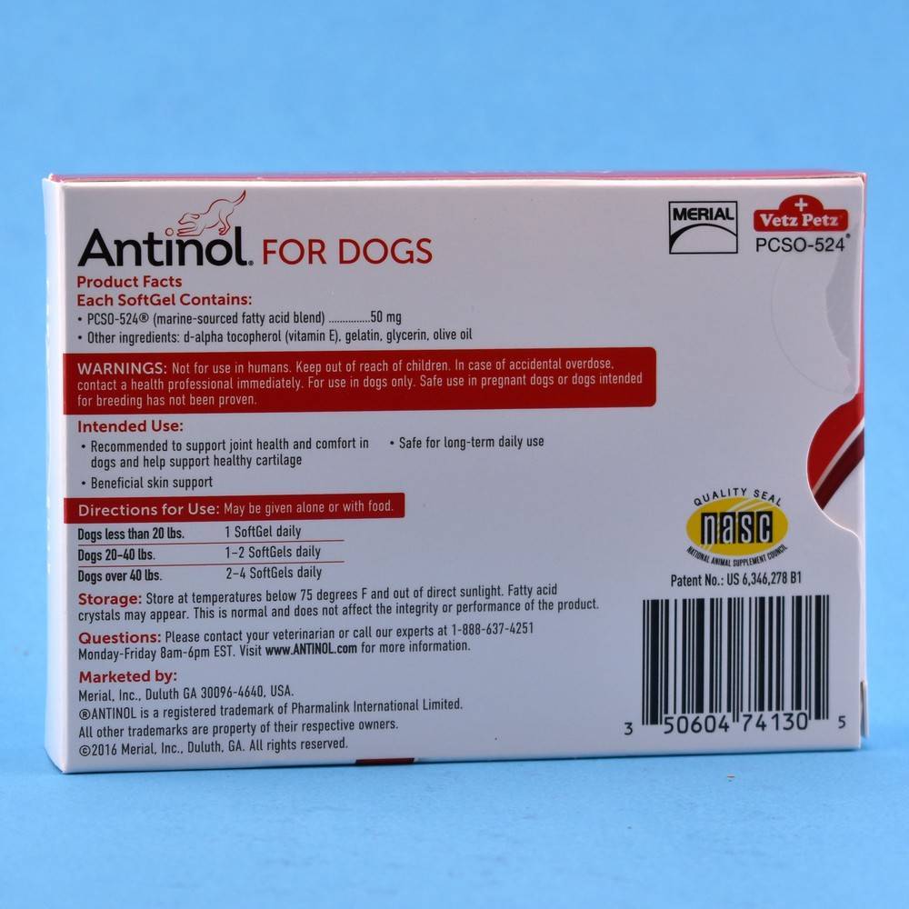 Antinol For Dogs And Cats Daily Joint Care Supplement Vetrxdirect