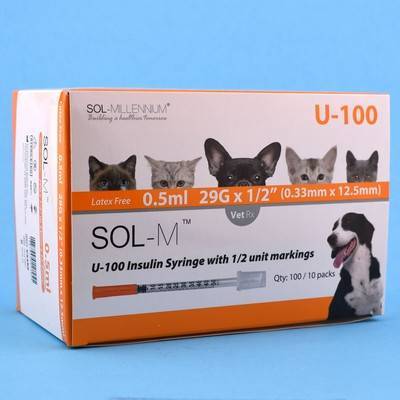 Sol M Sol Vet U 100 Insulin Syringes For Dogs And Cats Vetrxdirect Pharmacy