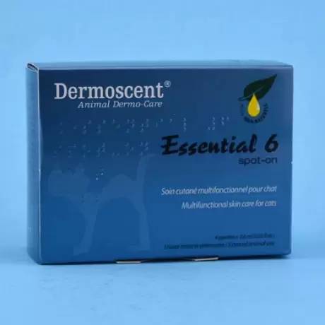 Dermoscent - Essential 6 Spot-On for Cats, Box of 4 Tubes