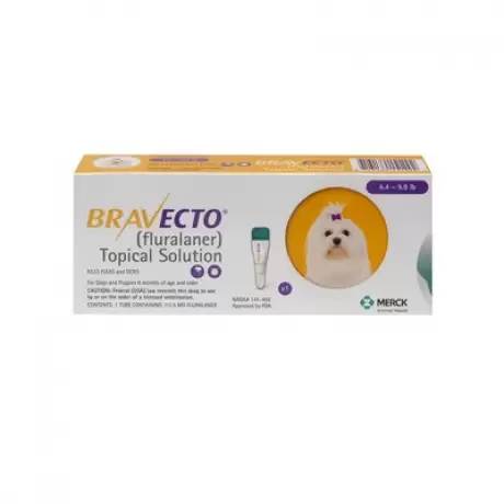Bravecto (fluralaner) Topical Solution - for Dogs 4.4-9.9lb (112.5mg), 1 Dose