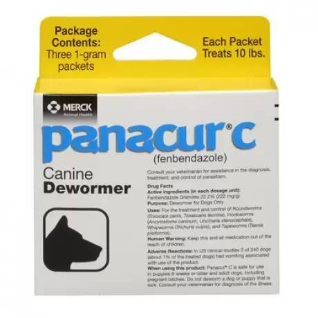 Panacur C for Dogs 1 gram Packets