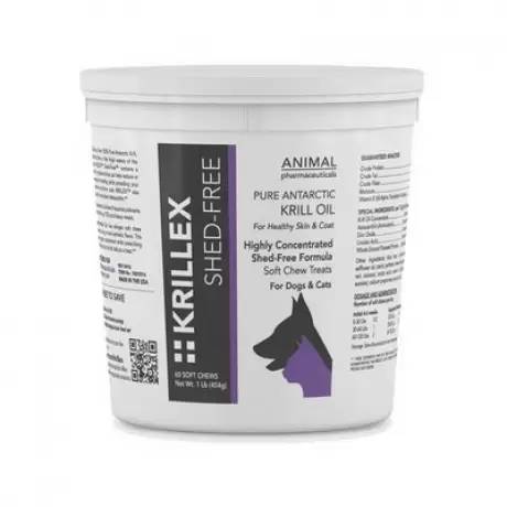 Krillex - Shed-Free for Dogs and Cats, 60 Soft Chews, 1lb