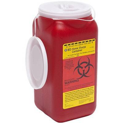 sharps container diabetes bd accessories quart disposal needles veterinary vetrxdirect