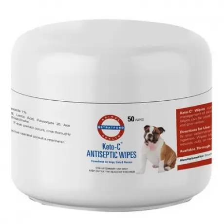 Keto-C for Dogs and Cats - Antiseptic Wipes, 50ct