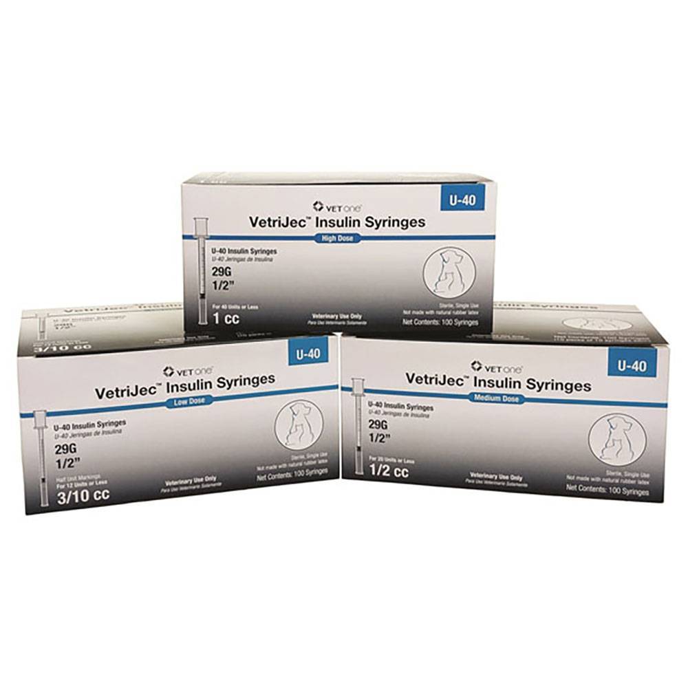 Vetone U 40 Insulin Syringes Diabetes In Pets Vetrxdirect