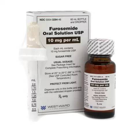 Furosemide - 10mg/mL, 60mL Oral Solution for Dogs and Cats