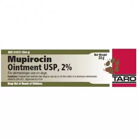 Mupirocin Topical Ointment for Dogs, 2% - Generic Vet Label, 22g Tube
