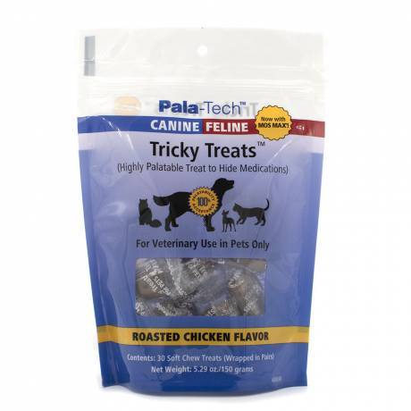 Tricky Treats for Dogs and Cats - Hide a Pill - Roasted Chicken Flavor, 30ct with Mos Max