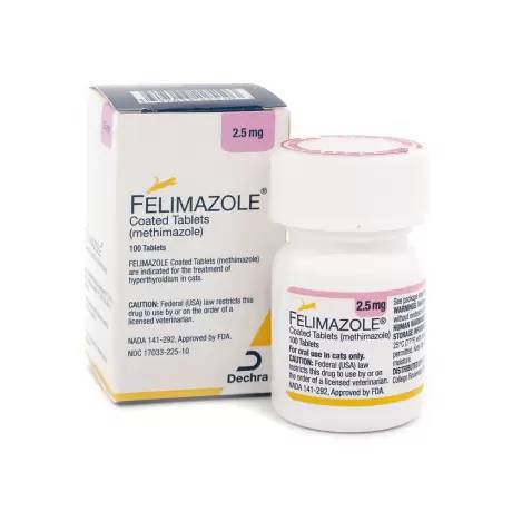 Felimazole 2.5mg, methimazole Tablets for Cats with thyroid conditions