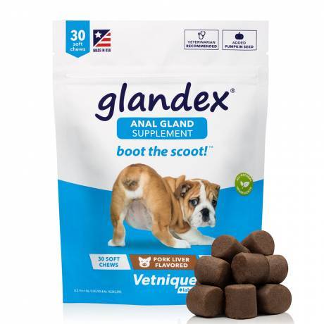 Glandex for Dogs Anal Glands - 30 Pork Liver Soft Chews