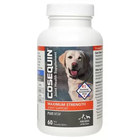 Cosequin Maximum Strength Joint Support for Dogs - Plus MSM, 60 Chewable Tablets