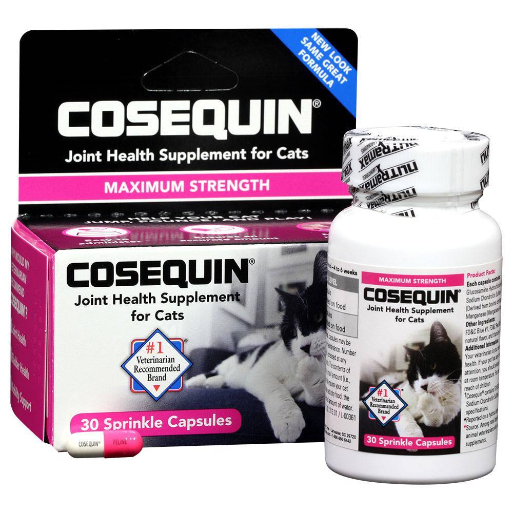 Nutramax Cosequin Joint Health Supplement for Senior Cats, 60 Sprinkle  Capsules, On Sale