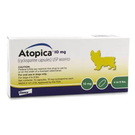 Atopica (cyclosporine) for Dogs - 10mg, 15 Capsules Atopic Dermatitis
