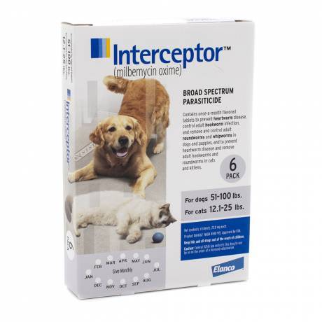 Interceptor Flavor Tabs - Heartworm Preventative | VetRxDirect | for ...