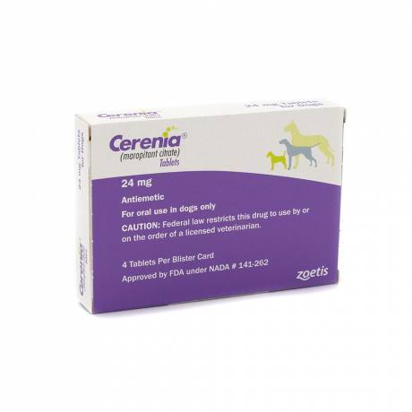 Cerenia for Dogs Prevention of Vomiting (maropitant citrate) - 24mg, 4 Tablets