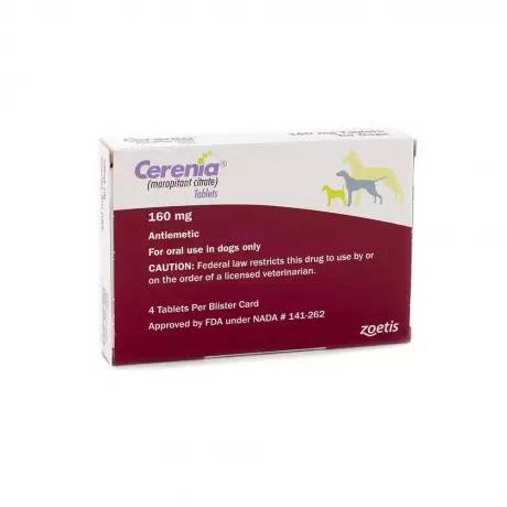 Cerenia for Dogs Prevention of Vomiting (maropitant citrate) - 160mg, 4 Tablets