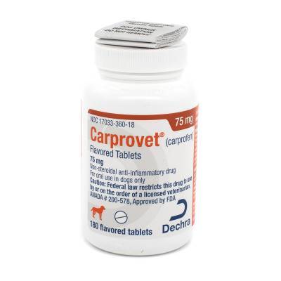 Carprovet (carprofen) Flavored Tablets for Dogs - NSAID | VetRxDirect | 100mg, 180ct