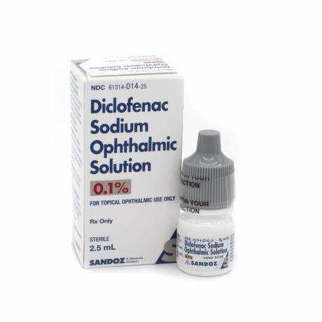 Diclofenac Eye Drops for Dogs and Cats - 0.1%, 2.5mL Dropper Bottle
