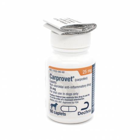 Carprovet (carprofen) Caplets NSAID for Dogs Pain - 25mg, 60ct