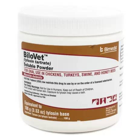 Tylosin - Bilovet for Dogs and Cats, 100g Tub Antibiotic