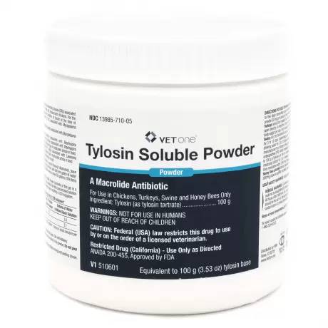 Tylosin - VetOne for Dogs and Cats, 100g Tub Antibiotic