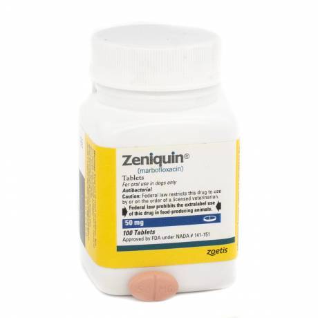 Marbofloxacin: Zeniquin for Dogs and Cats - VetRxDirect | 50mg Tablet