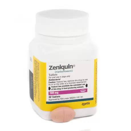 Marbofloxacin: Zeniquin for Dogs and Cats - VetRxDirect | 25mg Tablet