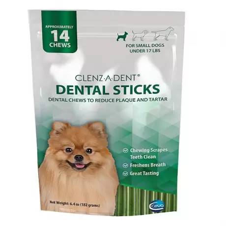 Clenz-a-dent Dental Sticks - Small Dogs Under 17lbs, 14ct RF2
