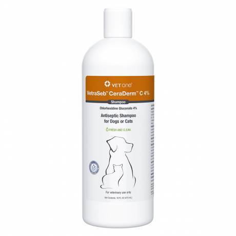 VetraSeb CeraDerm C 4% for Dogs and Cats - Chlorhexidine Shampoo ...