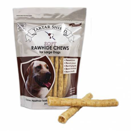 Tartar Shield - Soft Rawhide Chews for Dogs - Treats for Cats - VetRxDirect