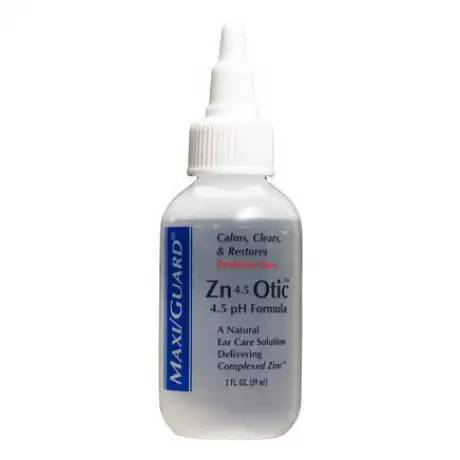 MAXI/GUARD Zn4.5 Otic Ear Care Solution for Dogs and Cats - 2oz Bottle