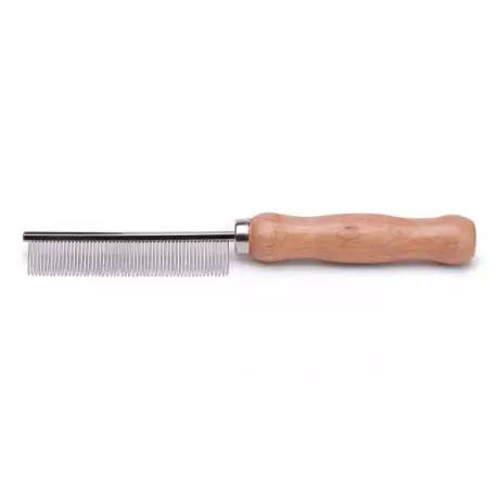 Flea Comb for Dogs and Cats - with Wood Handle