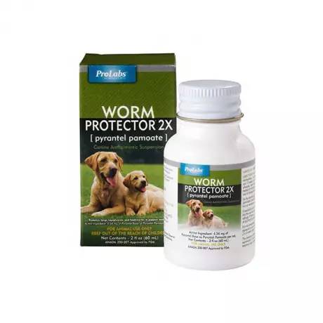 Worm Protector 2X for Dogs - Roundworm and Hookworm Remover