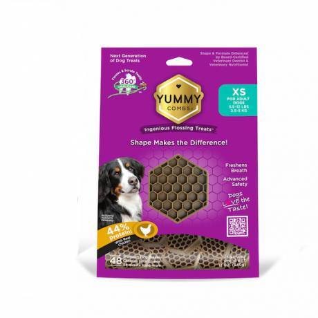 Yummy Combs Flossing Treats for Dogs - X-Small under 12 lbs, 48 Treats