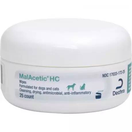 MalAcetic HC Wipes for Dogs and Cats - 25 Count Tub