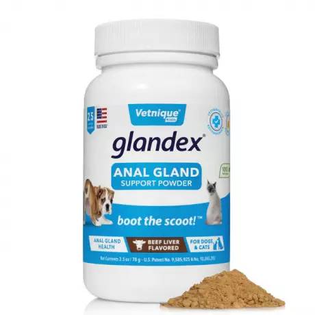 Glandex Anal Gland Supplment for Dogs and Cats with Pumpkin - 2.5oz Beef Liver Powder
