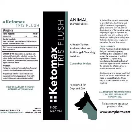 Ketomax - Tris Flush for Dogs and Cats, 8oz Animal Pharmaceuticals