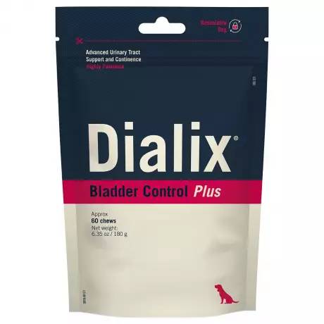 Dialix Bladder Control Plus for Dogs - Urinary Tract Support by VetNova - 60 Chews