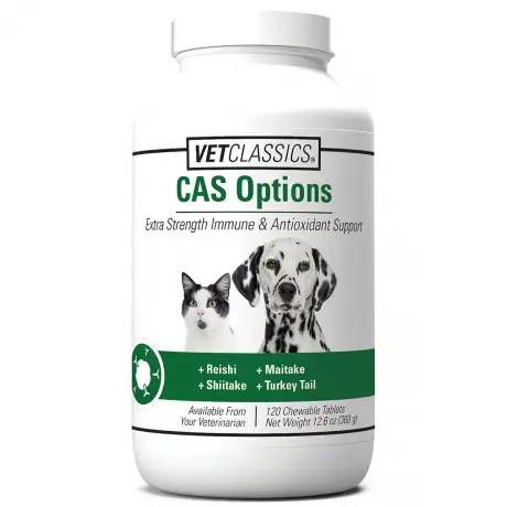 CAS Options Extra Stength Immune and Antioxidant Support 120 Chewable Tablets for Dogs and Cats - VetClassics