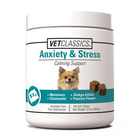 Anxiety and Stress Calming Support 120 Soft Chews for Dogs - VetClassics