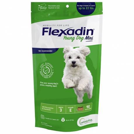 Flexadin Young Dog, Mini dogs under 22 lbs 90 Soft Chews