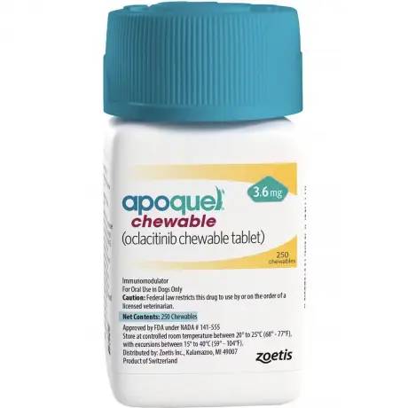 Apoquel Chewable (oclacitinib) 3.6mg Chewable Tablets