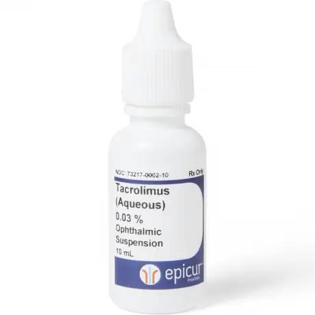 Tacrolimus Compounded Ophthalmic Aqueous Suspension 0.03%, 10mL Bottle