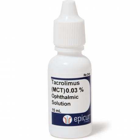 Tacrolimus Compounded 0.03% MCT Solution 15mL Bottle