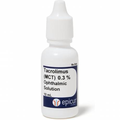 Tacrolimus Compounded Ophthalmic 0.3% MCT Solution, 10mL Bottle