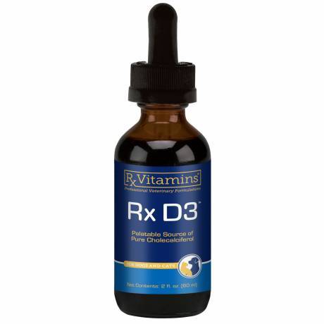Rx D3 Liquid for Dogs and Cats - 2oz - Rx Vitamins