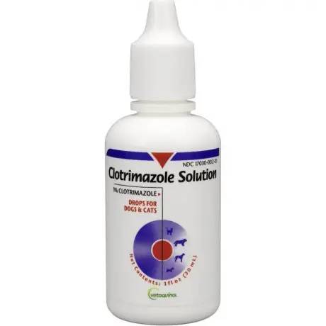 Vetoquinol Clotrimazole 1 oz Solution Dropper