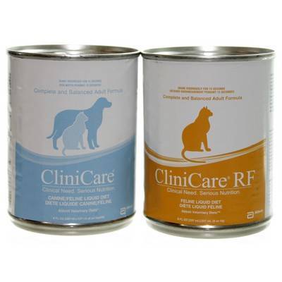 CliniCare and CliniCare RF Liquid Diets for Cats and Dogs